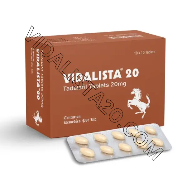 Vidalista 20 mg - Tadalafil tablets for effective ED treatment